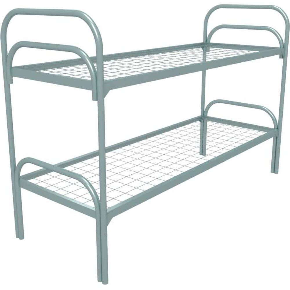 Двухъярусная кровать SAMGRUPP металлическая ''хард'' (800x1900, сетка 100x50, двойная ножка) 17143