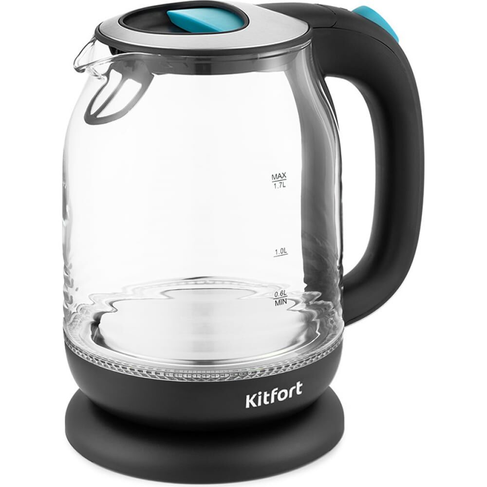 Чайник KITFORT мощность 1850-2200 Вт ёмкость 1.7 л голубой КТ-654-1
