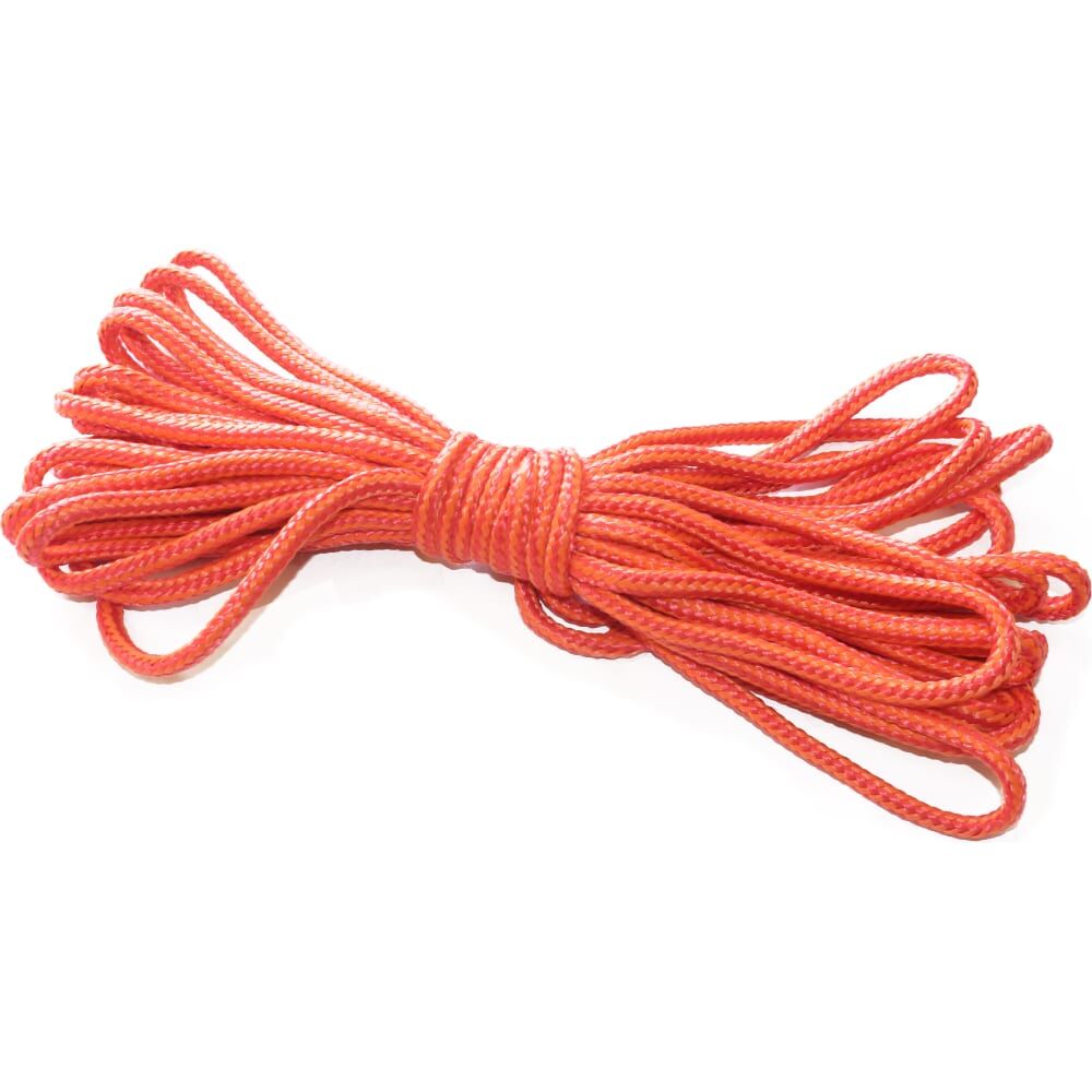 Универсальный плетеный шнур-веревка ООО ТПК Сигма, полипропилен, 6 мм, 100 м ШП20