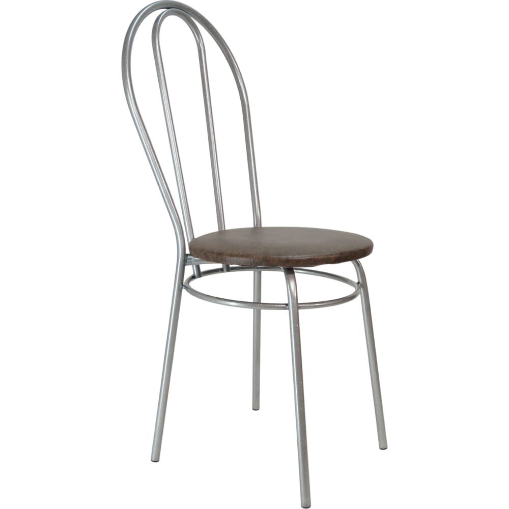 Мягкий стул для кухни со спинкой ццц.Стулья.Сайт венский металлический, коричневый 451555