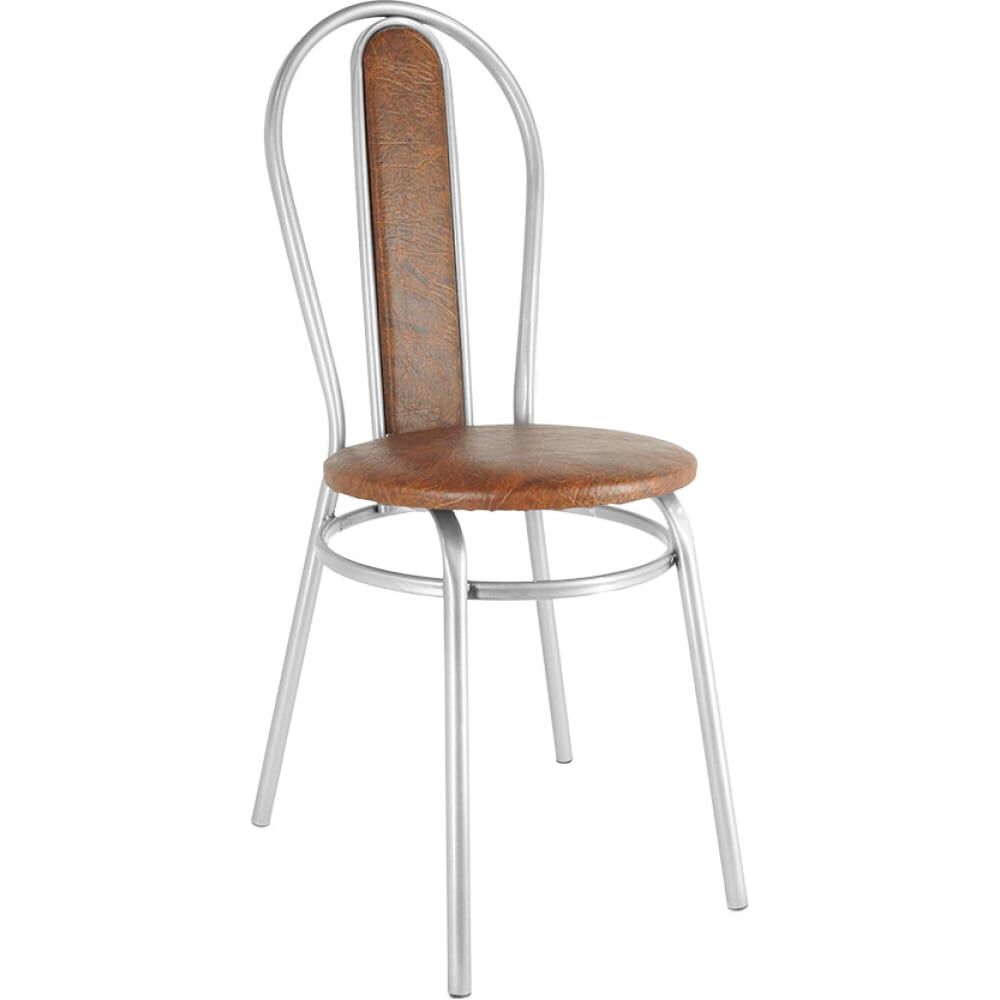 Мягкий стул для кухни ццц.Стулья.Сайт венские на металлокаркасе, коричневый 472555
