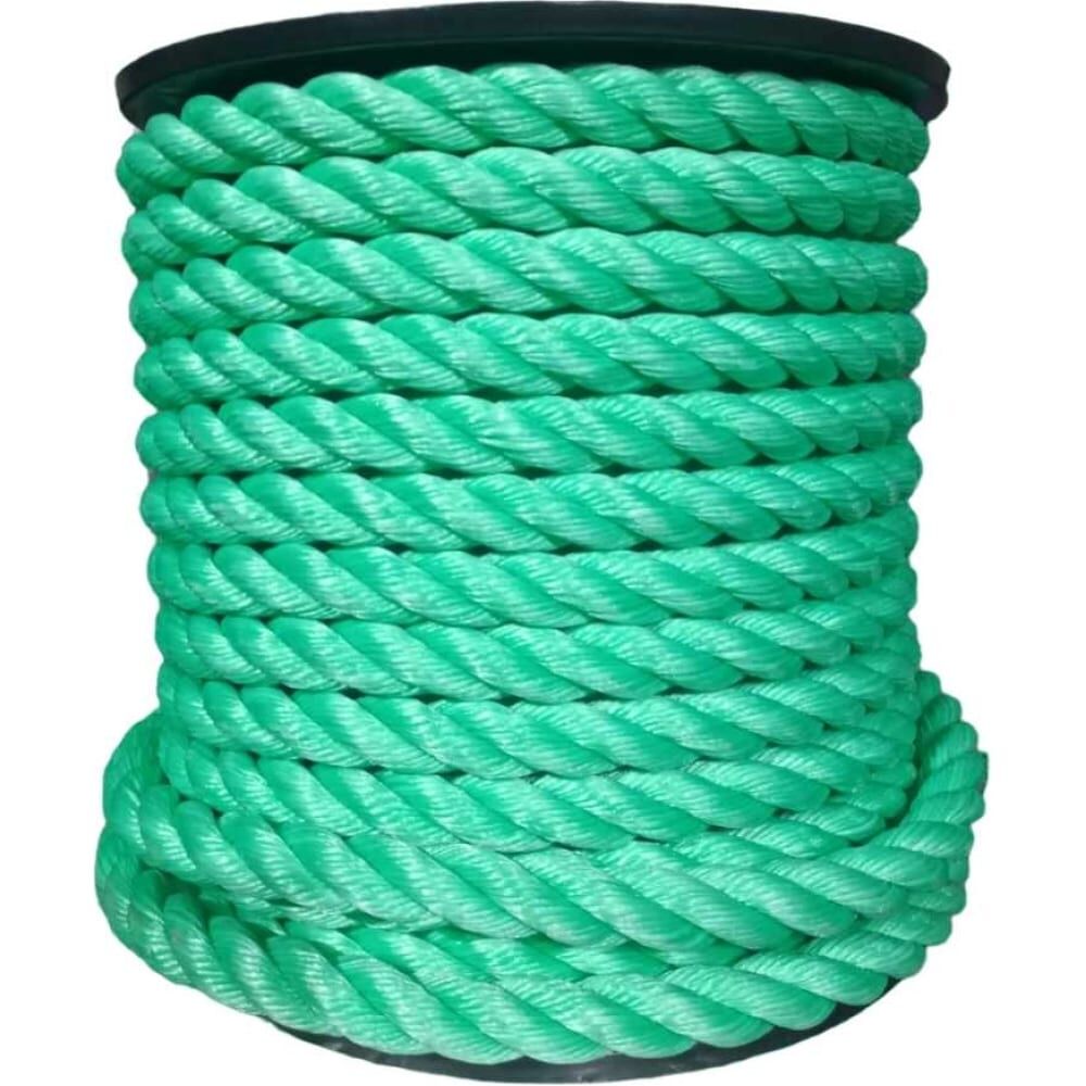 Канат Эбис полиэстил, 22 мм, тросовой свивки, 40 м, зеленый 76437