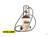 Солидолонагнетатель с пневматическим насосом 50:1 для смазки Unilube с емкостью 12кг UG7500 #1