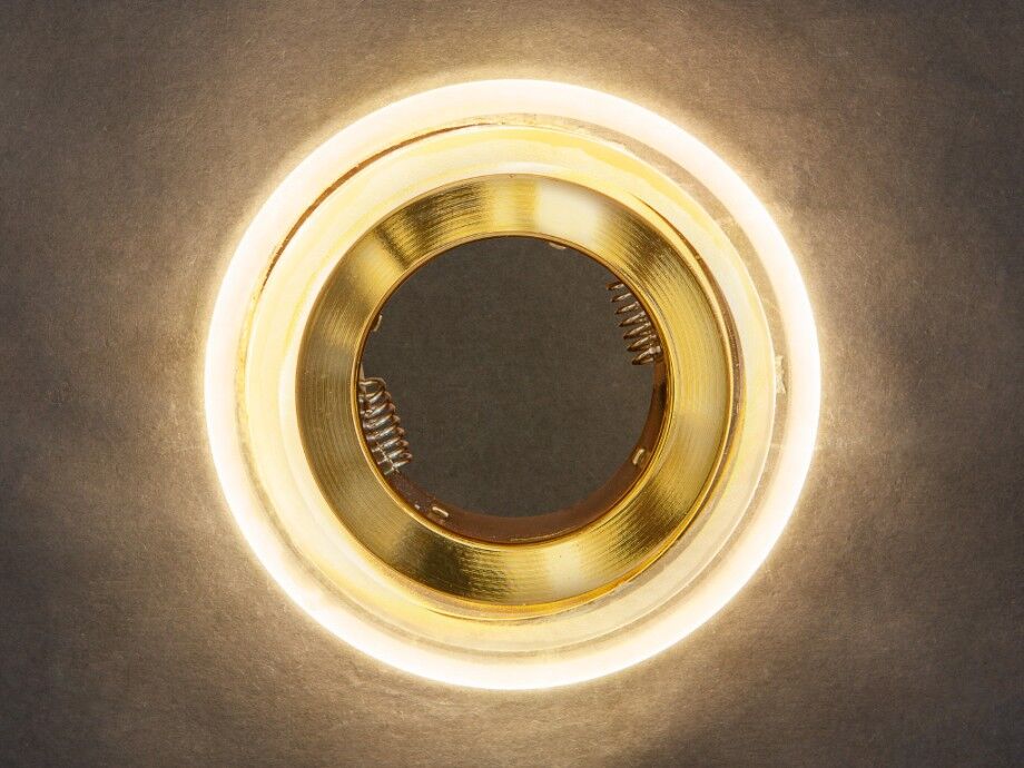 Встраиваемый светильник GLX-GP-8028-3W-GO+Диодная подсветка (1шт)