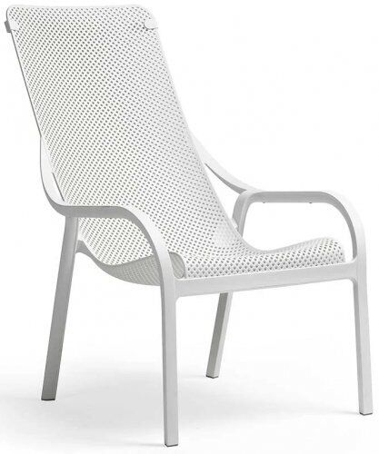 Лаунж-кресло пластиковое Net Lounge, белый Nardi