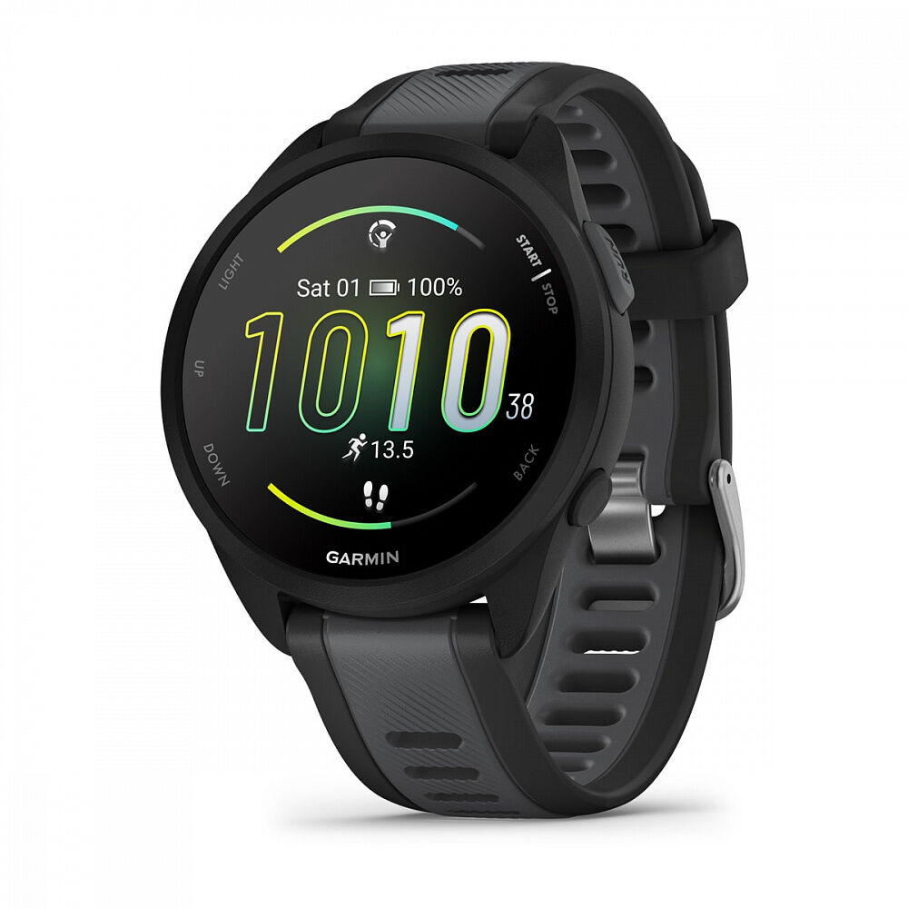 Часы Garmin Forerunner 165 черный с серым ремешком, цена в Красноярске от  компании Официальный дилер Garmin