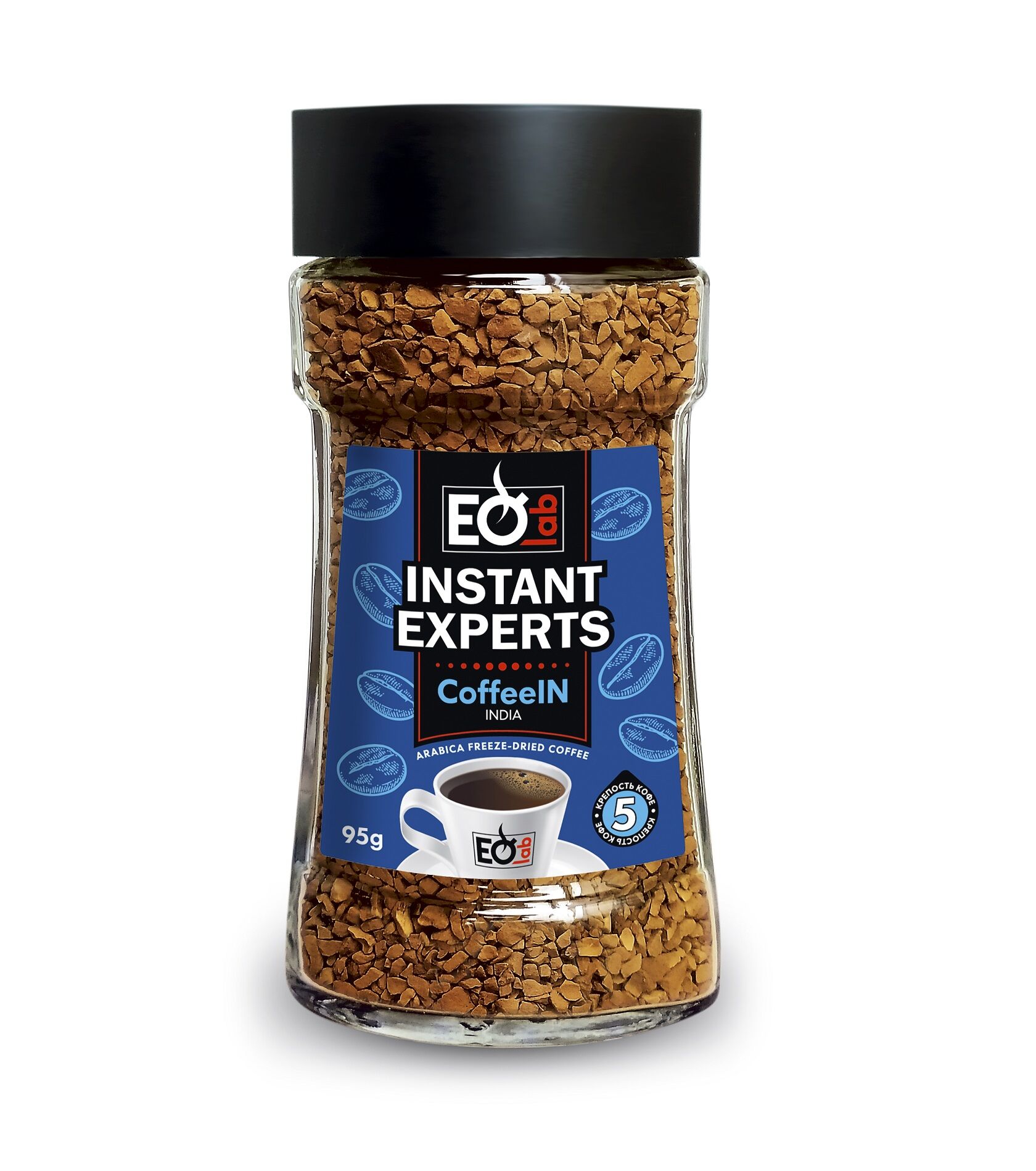Кофе растворимый сублимированный Instant Experts CoffeeIn 95 г ст/б Индия