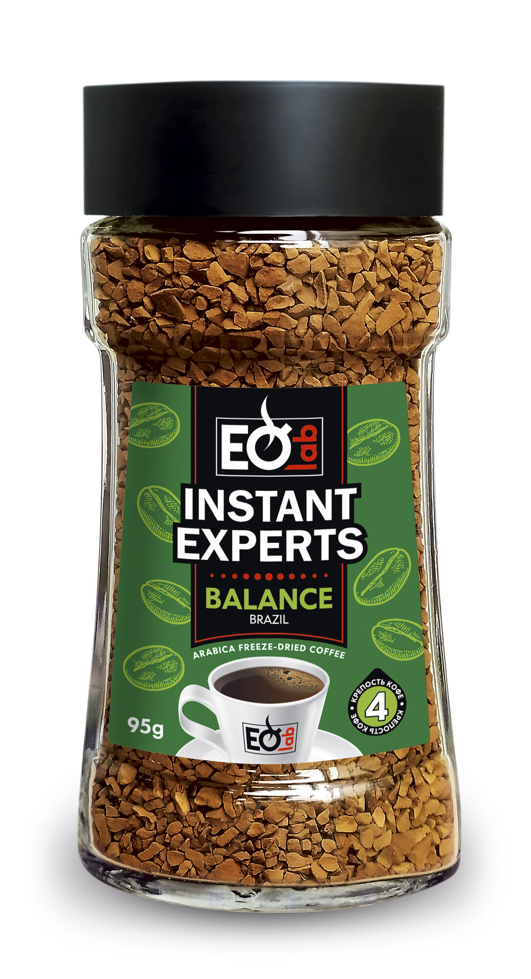 Кофе растворимый сублимированный Instant Experts Balance 95г ст/б Бразилия