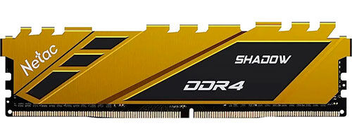 Оперативная память Netac DDR4 8GB 3600Mhz Shadow Yellow (NTSDD4P36SP-08Y)