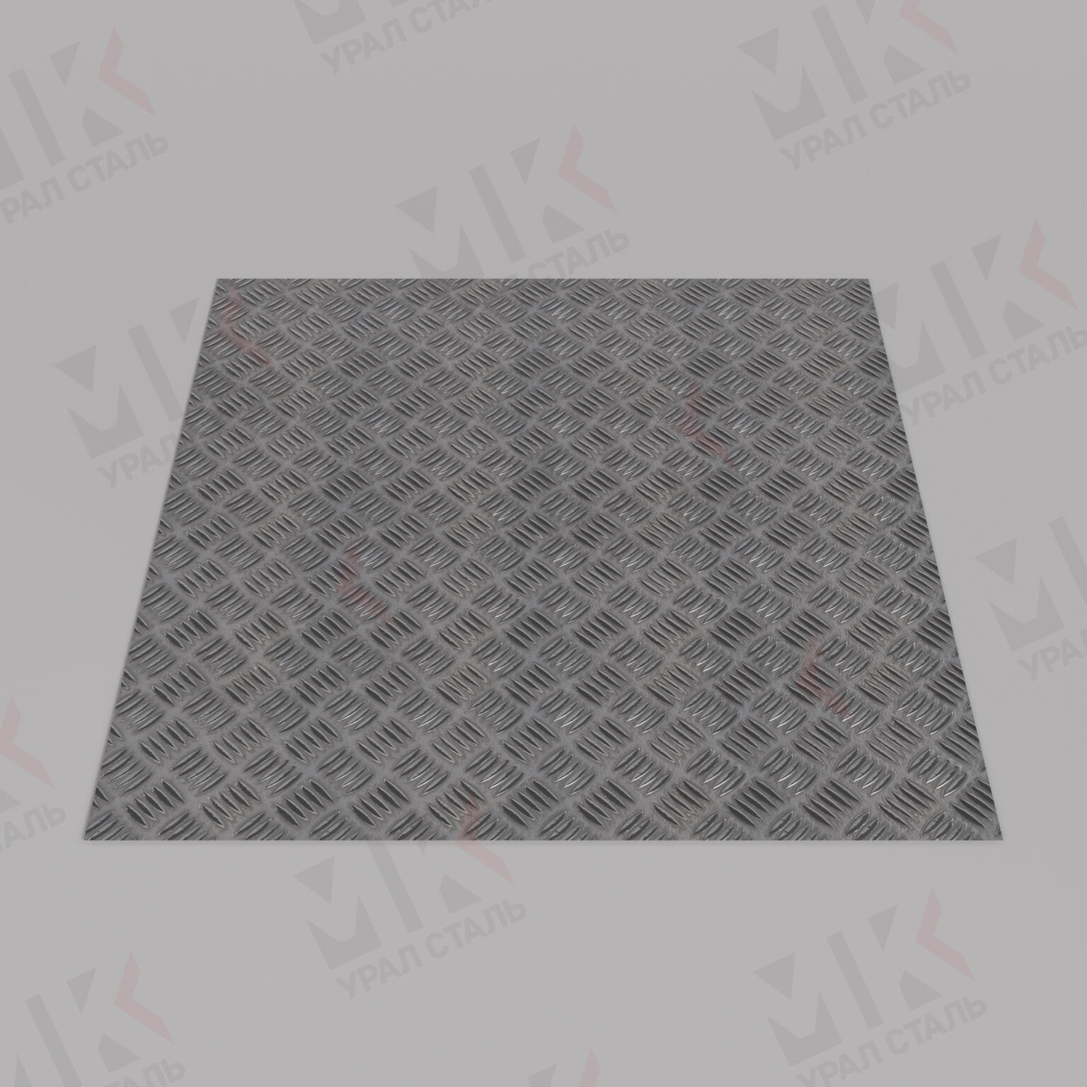 Лист алюминиевый рифленый 1.5х1200х1000 мм (Квинтет) ТУ 1-801-20-2008