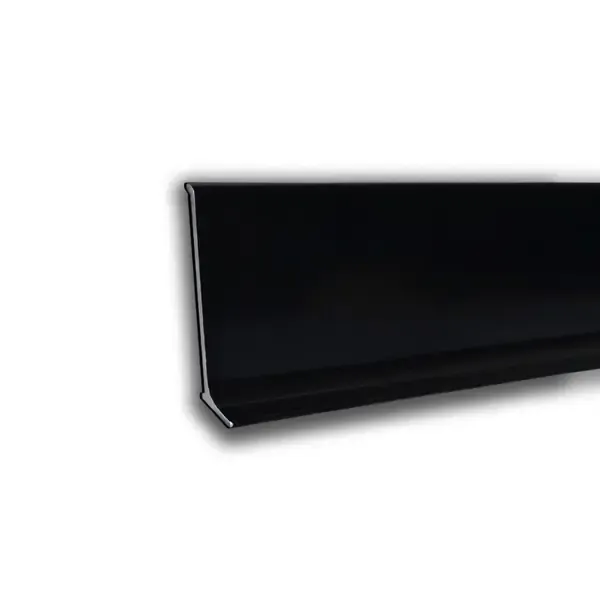 Плинтус напольный Профиль-Опт 2000x40x10мм алюминий цвет черный
