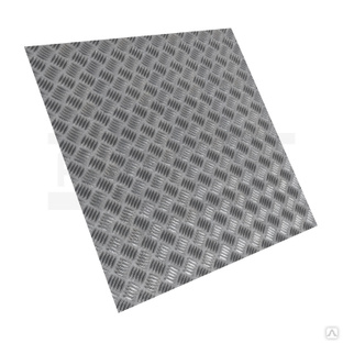 Лист рифленый алюминиевый квинтет 2 мм 1200х3000 