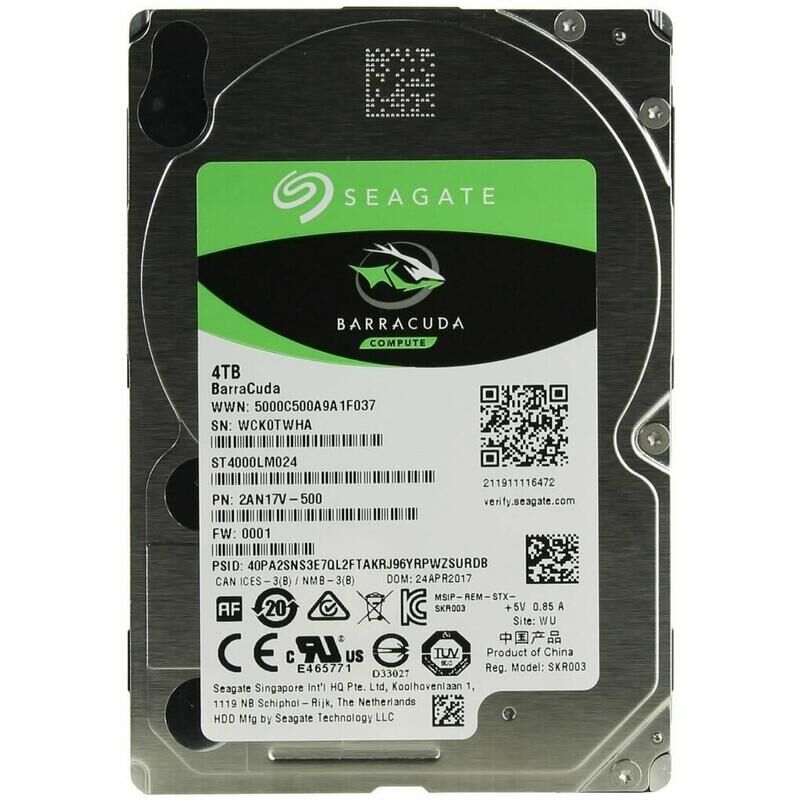 Жесткий диск Seagate 4 ТБ (ST4000LM024)