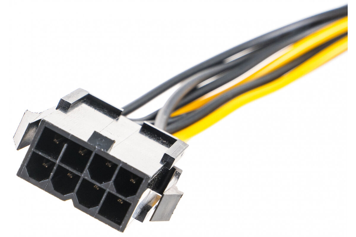 Удлинитель кабеля питания PCI-Express 6+2pin M/ PCI-Express 8pin F, 30см "Cablexpert" 3
