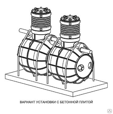 Септик для дома "БИОСТОК-4", V-2000 литров. Производство.