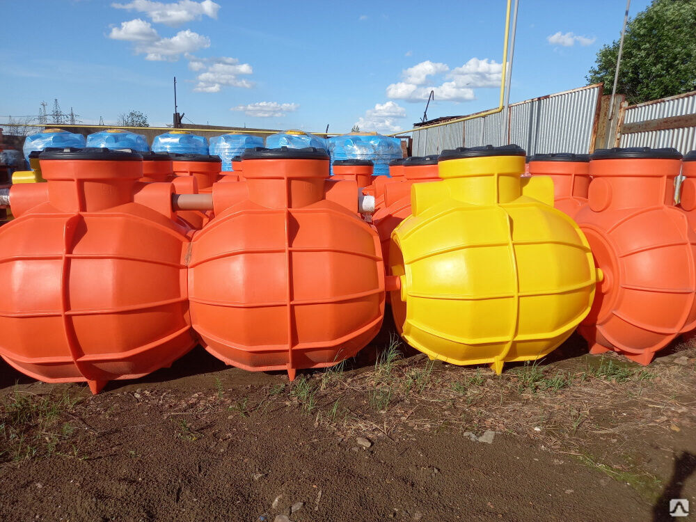 Комплект колодцев пластиковых Биосток-2 1000 литров для очистки сточных вод