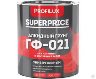 Грунт ГФ-021 серый Profilux Superprice 0,9 кг 