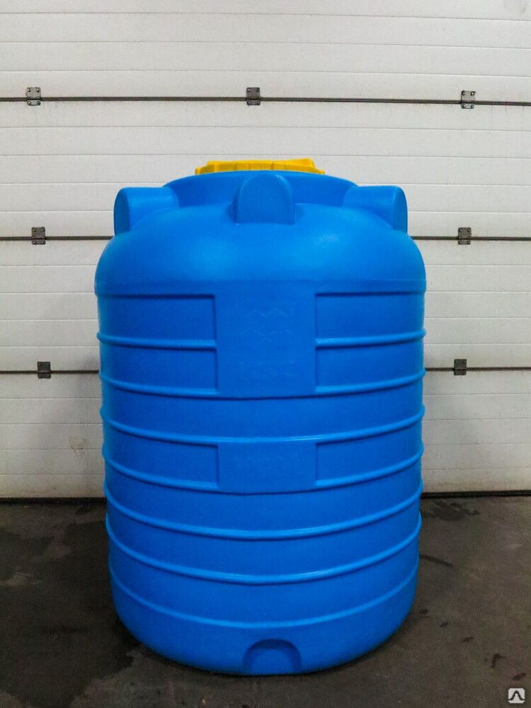 Бочка вертикальная пластиковая 1500 литров для воды на дачу 4