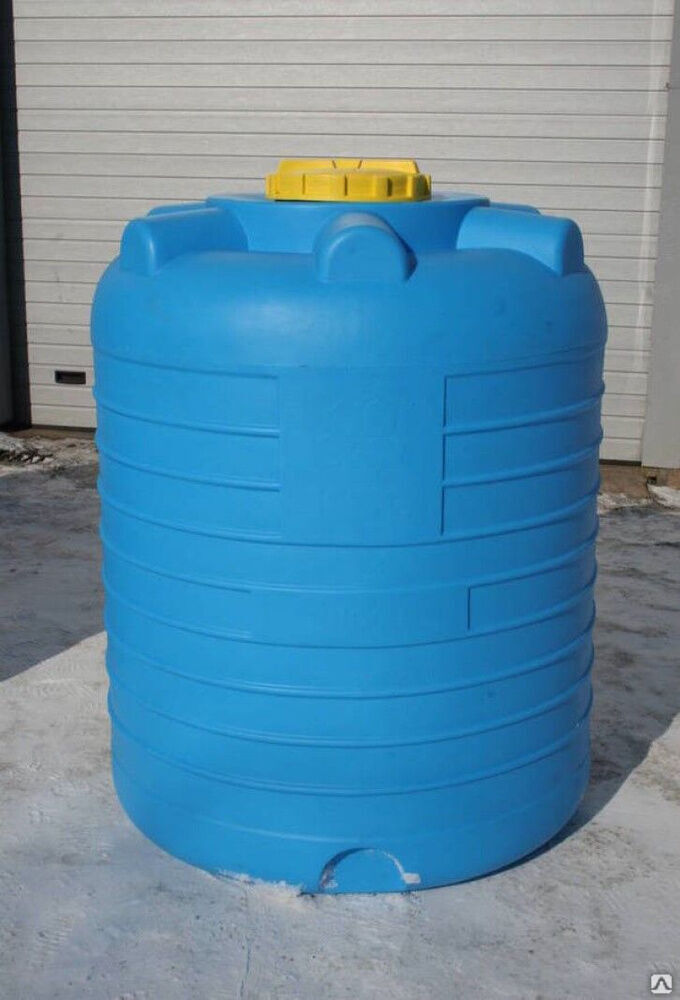 Бак пластиковый цилиндрический 2000 литров для воды и топлива