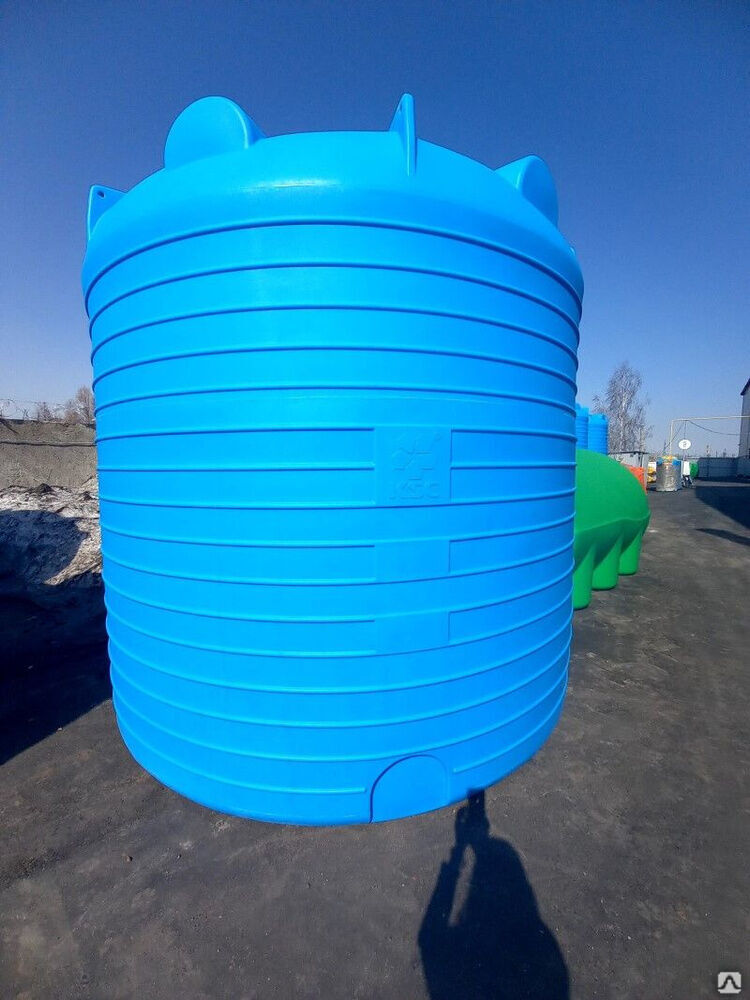Емкость пластиковая для воды 20000 литров (20 куб.м) для полива для СНТ, садоводческих товариществ.
