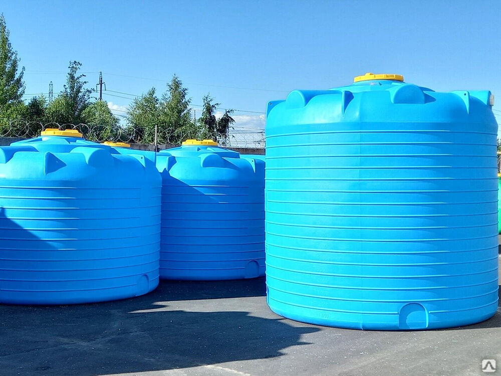Бочки 20 м3 -20000 литров пластиковые для пожарного запаса воды