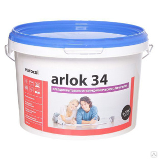 Клей Arlok 34 для бытового и полукоммерческого линолеума Forbo Eurocol, 7 кг 