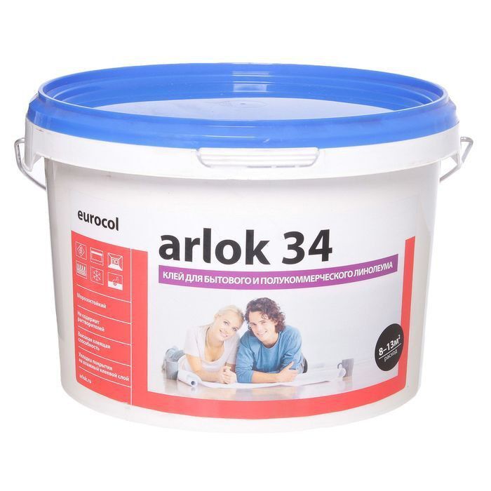 Клей Arlok 34 для бытового и полукоммерческого линолеума Forbo Eurocol, 7 кг