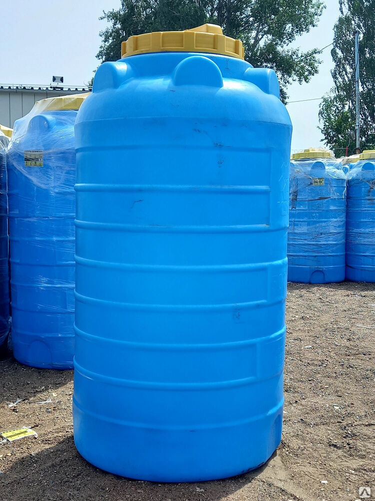 Резервуар пластиковый цилиндрический 500 литров для воды и топлива