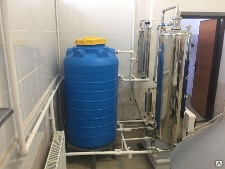 Резервуар пластиковый цилиндрический 500 литров для водоснабжения и полива