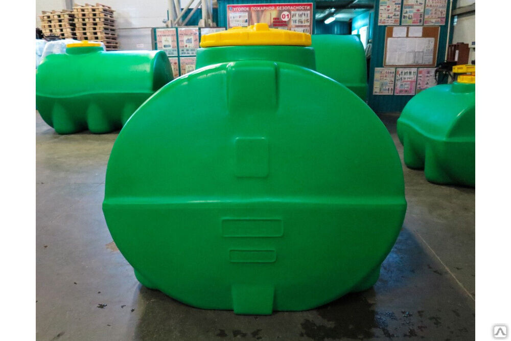 Бак пластиковый цилиндрический 5000 литров для удобрений КАС