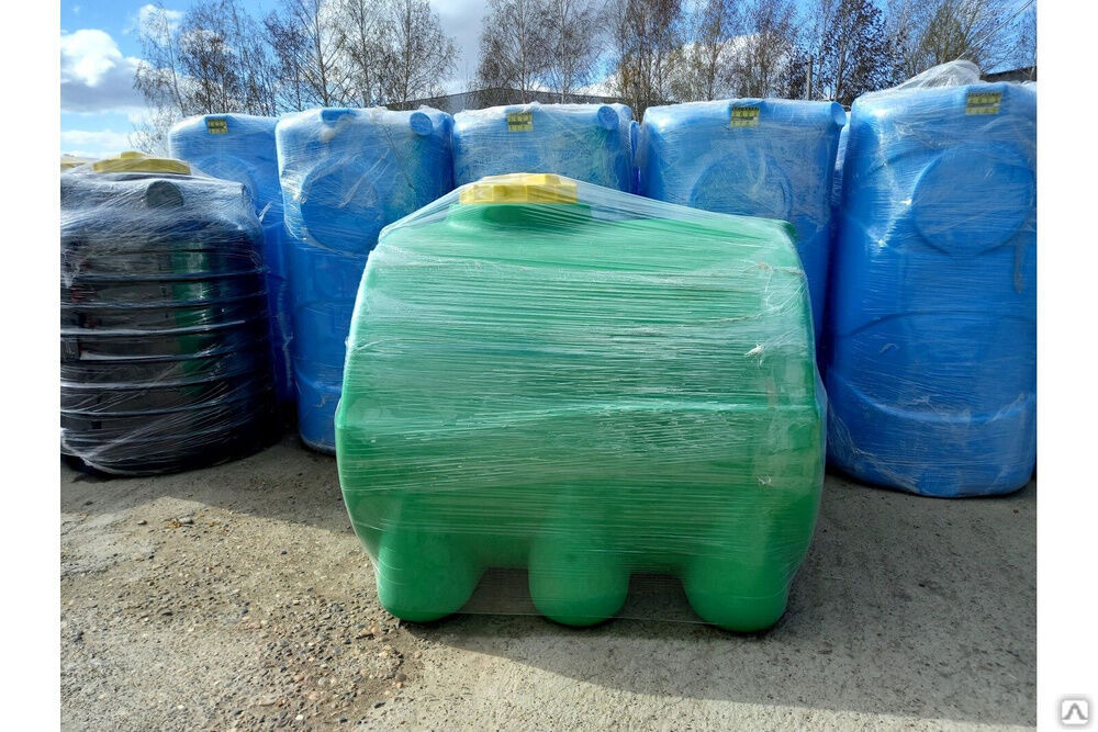 Бак пластиковый цилиндрический 1000 л для воды
