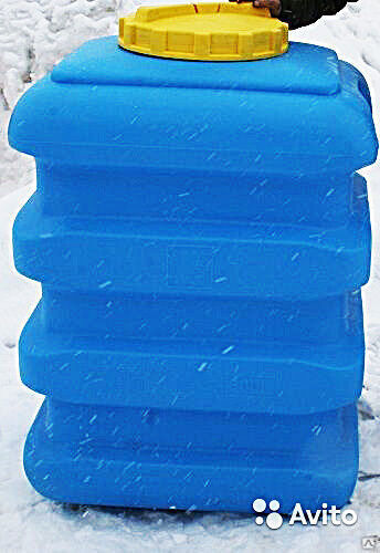 Бак пластиковый прямоугольный накопительный 500 литров для полива 28