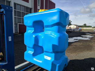 Бак пластиковый прямоугольный 1500 л для воды для бани, сауны, дома #1