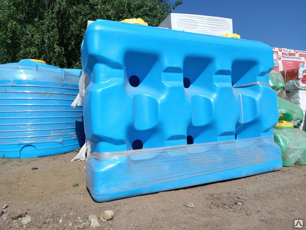 Емкость пластиковая прямоугольная 3000 л для воды