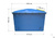 Бак пластиковый с съемной крышкой для бассейна 3000 л #4