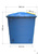 Бак вертикальный с крышкой для запаса воды 2000 л пластиковый Накопительный #4
