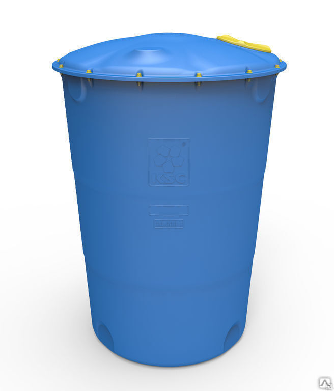 Бак пластиковый с крышкой для водоснабжения 10000 л универсальный круглый