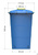 Бак пластиковый с крышкой для водоснабжения 1000 л универсальный круглый #4