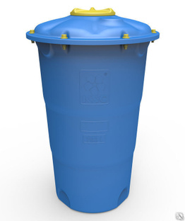 Бак пластиковый с крышкой для водоснабжения 750 л универсальный круглый #1