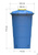 Бак пластиковый с крышкой для водоснабжения 750 л универсальный круглый #4