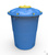 Бак пластиковый с крышкой для водоснабжения 500 л универсальный круглый #1