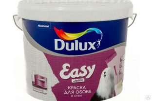 Краска для стен и обоев белая матовая Dulux Easy BW 10л 
