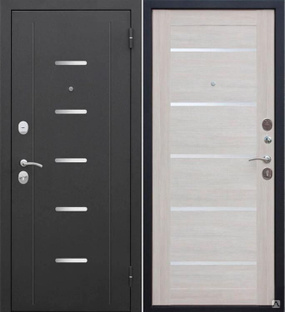 Дверь металлическая ( входная ) Verda Гарда Муар (лиственница мокко, темный кипарис) #1