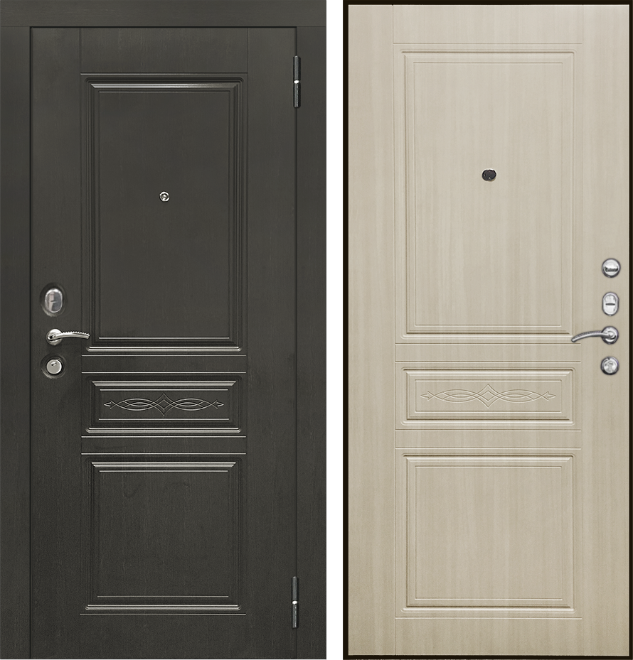 Дверь металлическая ( входная ) Verda SD-Prof-10 Троя (Венге/Дуб светлый, Венге/Венге)