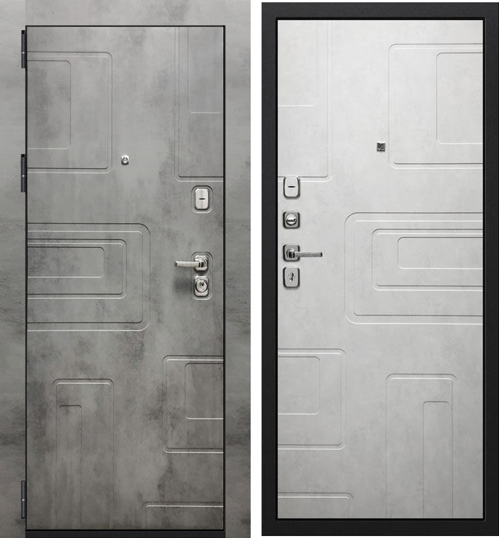 Дверь металлическая ( входная ) Verda SD-Prof Фортуна New (Темный бетон/ Светлый бетон)