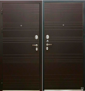 Дверь металлическая ( входная ) Verda SD-Prof Фортуна (Горький шоколад/ Горький шоколад) 