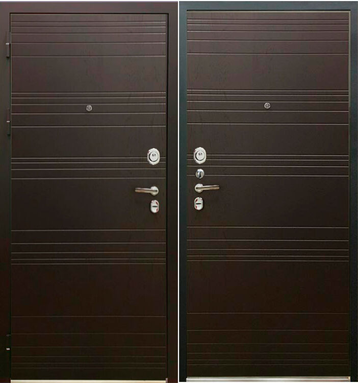 Дверь металлическая ( входная ) Verda SD-Prof Фортуна (Горький шоколад/ Горький шоколад)