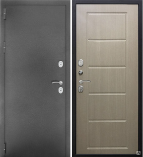 Дверь металлическая ( входная ) Verda SD-Prof-Термо с терморазрывом (темное серебро/капучино) 