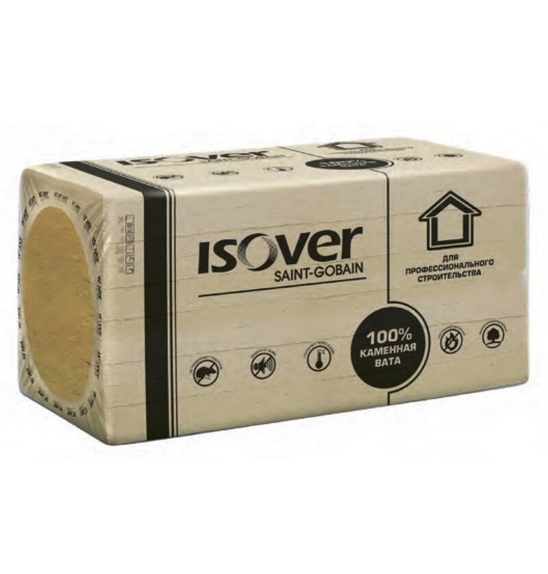 Утеплитель ISOVER Фасад Оптима 110кг/м3 (150*600*1000) 2шт. 1,2м2 (0,18 м3)