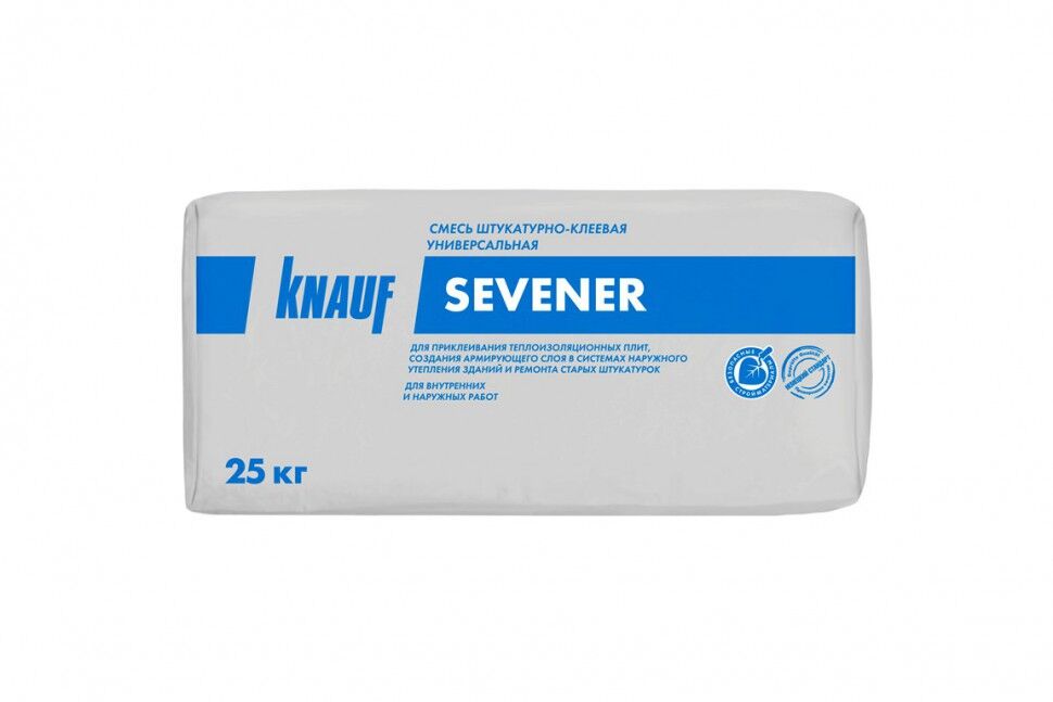 Штукатурно-клеевая смесь Knauf Sevener для теплоизоляции, 25кг 1